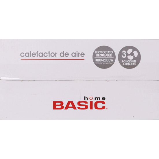 CALEFACTOR AIRE 10002000W 2 POSICI BASIC HOME image 3