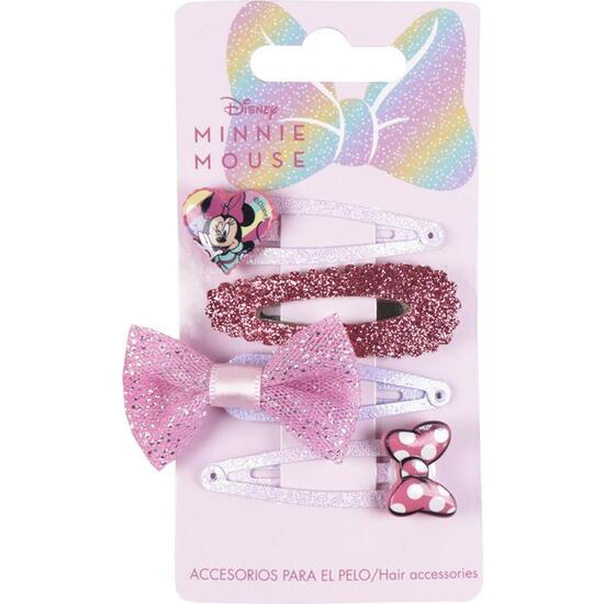 ACCESORIOS PELO CLIPS 4 PIEZAS MINNIE image 0