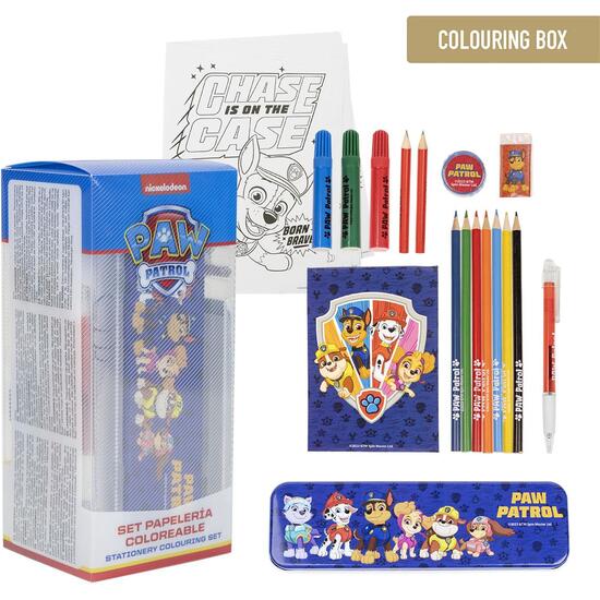 SET PAPELERÍA COLOREABLE PAW PATROL image 0