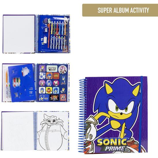 ALBUM ACTIVIDADES COLOREABLE SONIC PRIME image 0