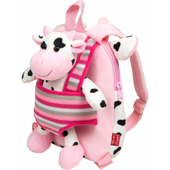 MOCHILA REVERSIBLE + PELUCHE VACA CONNIE 25CM image 1