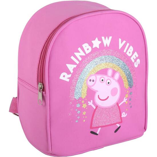 MOCHILA INFANTIL TIEMPO LIBRE BRILLANTE PEPPA PIG FUCHSIA image 0