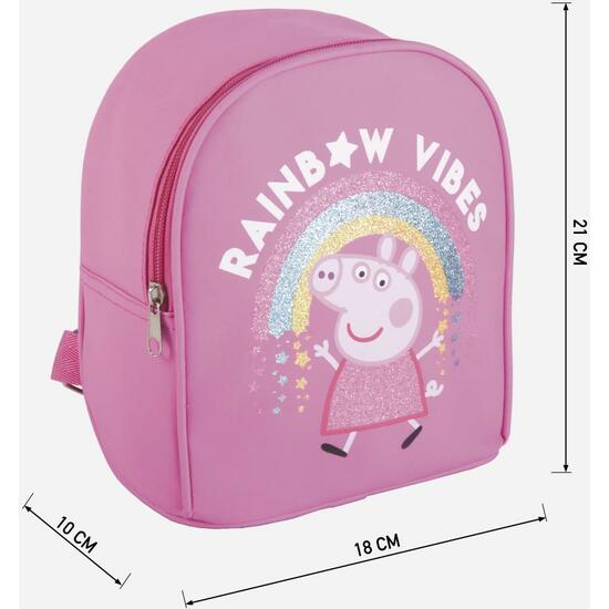 MOCHILA INFANTIL TIEMPO LIBRE BRILLANTE PEPPA PIG FUCHSIA image 3