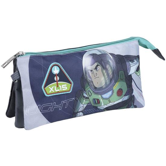 ESTUCHE PORTATODO 3 COMPARTIMENTOS BUZZ LIGHTYEAR BLUE image 0