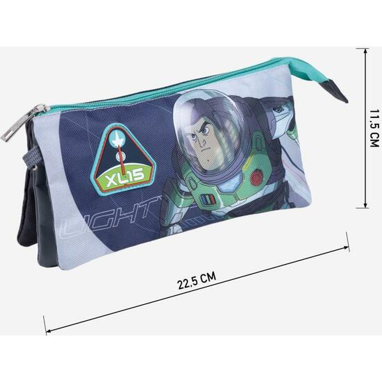 ESTUCHE PORTATODO 3 COMPARTIMENTOS BUZZ LIGHTYEAR BLUE image 3