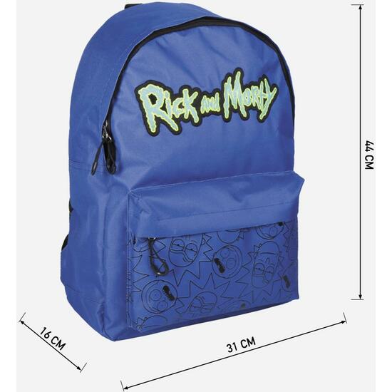 MOCHILA CASUAL RICK AND MORTY DARK BLUE image 3