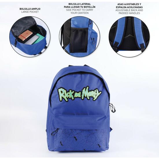 MOCHILA CASUAL RICK AND MORTY DARK BLUE image 4