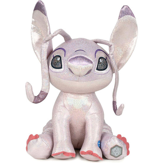 PELUCHE ANGEL STITCH GLITTER 100TH ANNIVERSARY DISNEY 28CM image 0