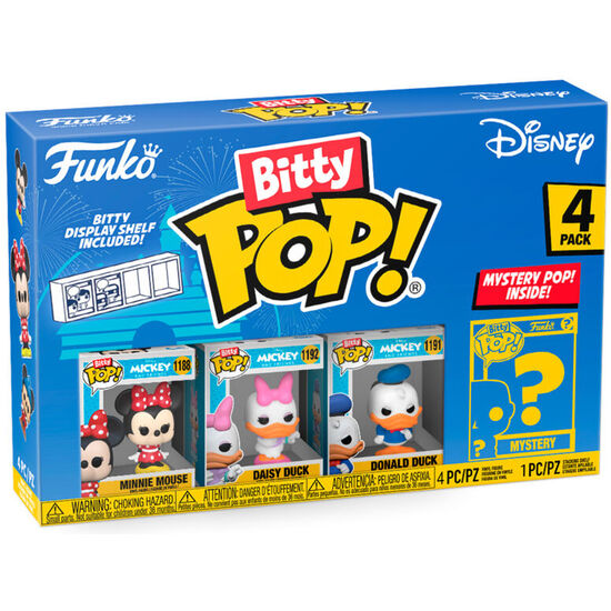 BLISTER 4 FIGURAS BITTY POP DISNEY MINNIE image 0