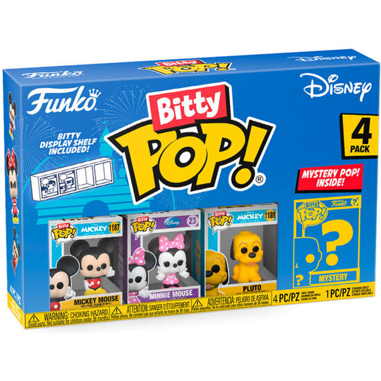 BLISTER 4 FIGURAS BITTY POP DISNEY MICKEY image 0