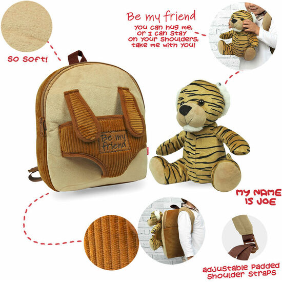 MOCHILA + PELUCHE TIGRE JOE 26CM image 1