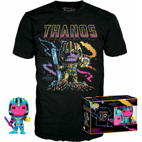 SET FIGURA POP & TEE MARVEL INFINITY SAGA THANOS EXCLUSIVE image 0