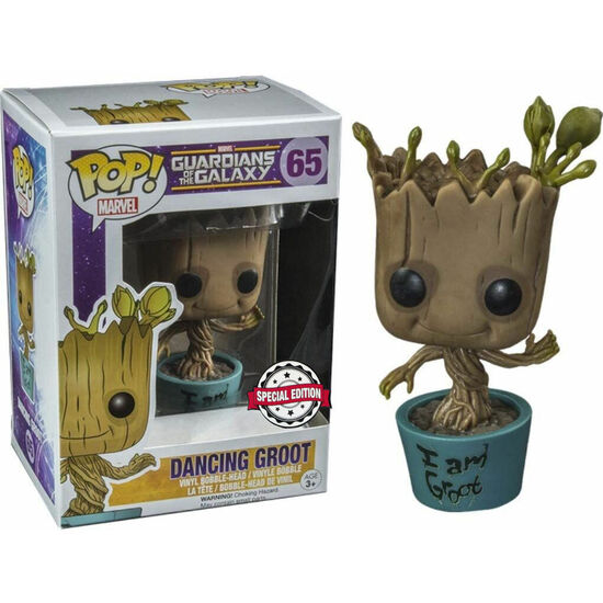 FIGURA POP MARVEL GUARDIANS OF THE GALAXY DANCING I AM GROOT EXCLUSIVE image 0