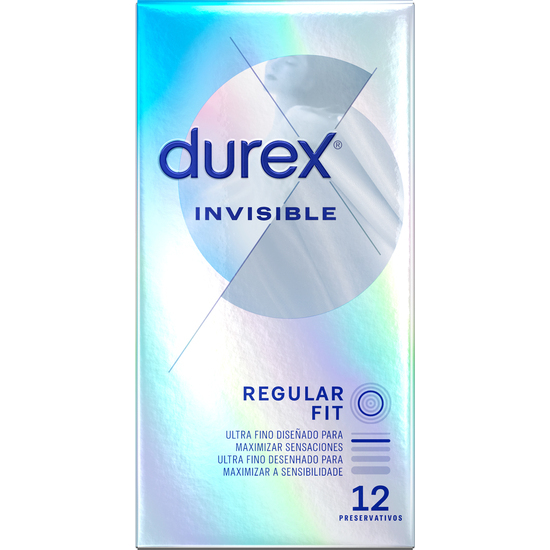 DUREX INVISIBLE SUPER FINO EXTRA SENSITIVO 12 UDS image 0