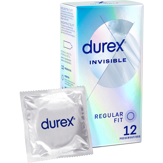 DUREX INVISIBLE SUPER FINO EXTRA SENSITIVO 12 UDS image 1