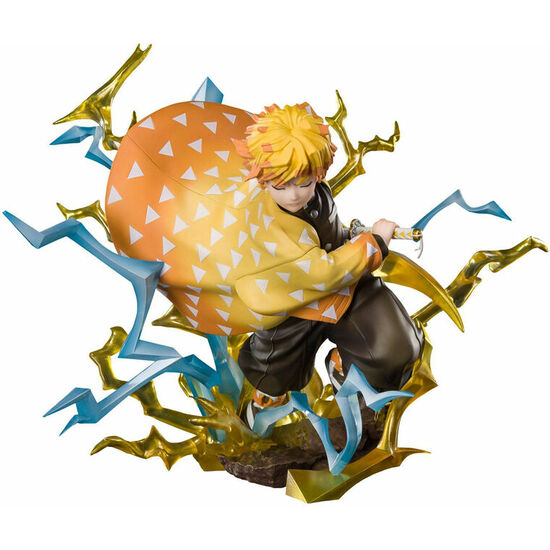 FIGURA FIGUARTS ZERO ZENITSU AGATSUMA THUNDERCLAP & FLASH DEMON SLAYER KIMETSU NO YAIBA 15CM image 0