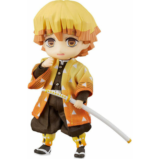 FIGURA NENDOROID DOLL ZENITSU AGATSUMA DEMON SLAYER KIMETSU NO YAIBA 14CM image 0