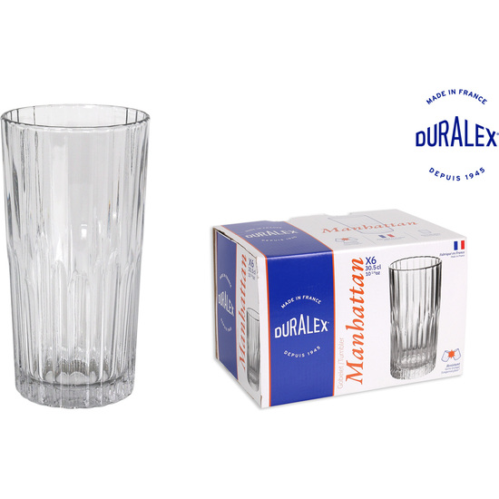 SET 6 VASOS TRANSPARENTE 30.5CL MANHATTAN image 0