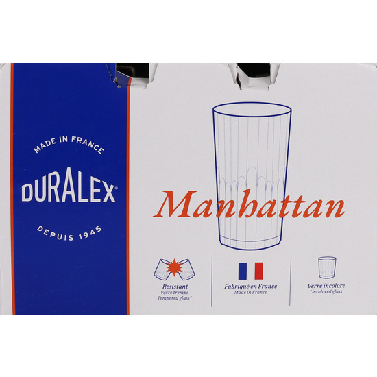 SET 6 VASOS TRANSPARENTE 30.5CL MANHATTAN image 3