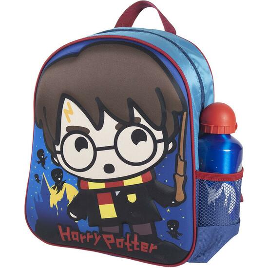 MOCHILA INFANTIL 3D CON ACCESORIOS HARRY POTTER BLUE image 0