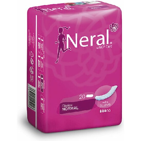 NERAL COMPRESAS CLASICA NORMAL X 20 UNIDADES image 0