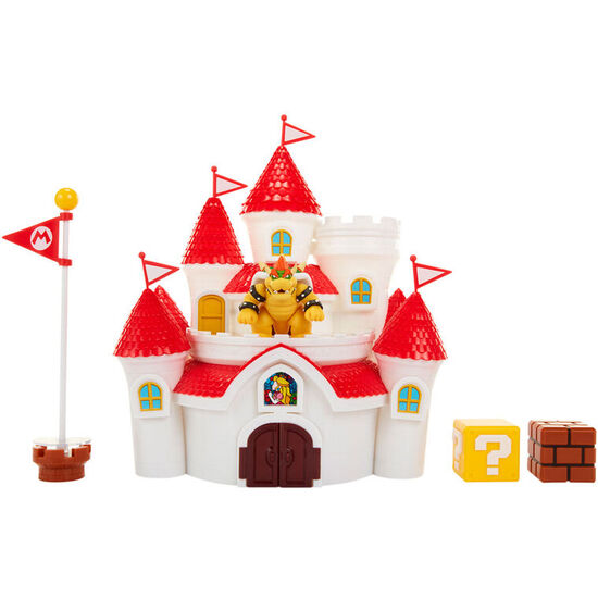 PLAYSET MUSHROOM KINGDOM CASTLE MARIO BROS NINTENDO image 1