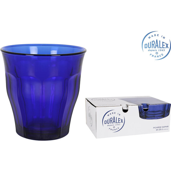 SET 6 VASO 25CL SAPHIR PICARDIE image 0