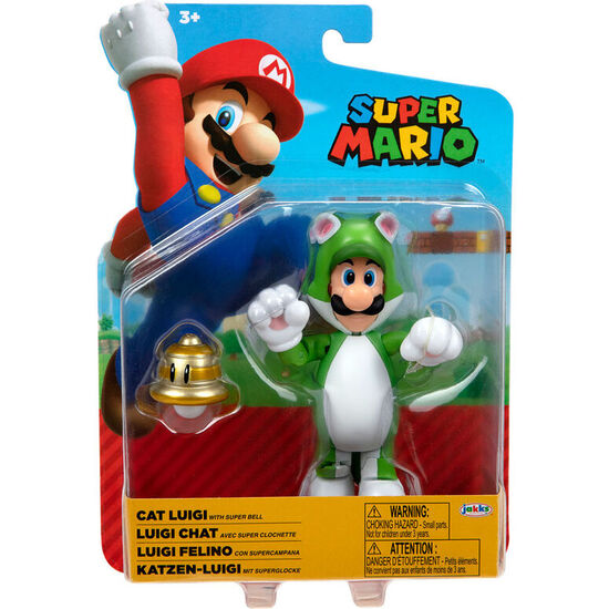 FIGURA LUIGI FELINO SUPER MARIO NINTENDO 10CM image 0