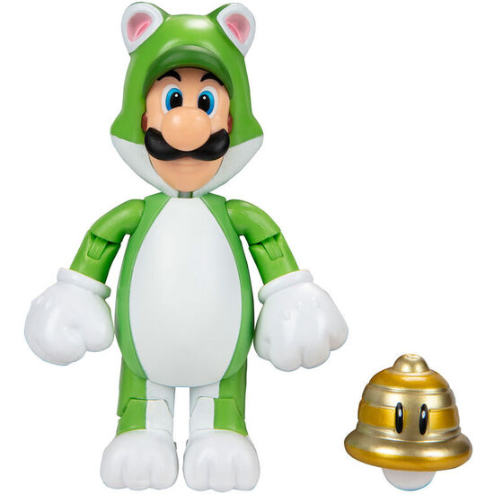 FIGURA LUIGI FELINO SUPER MARIO NINTENDO 10CM image 1