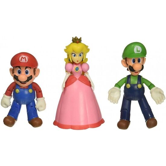 BLISTER 3 FIGURAS SUPER MARIO BROS 10CM image 1