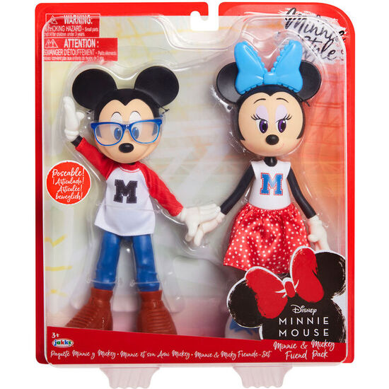BLISTER 2 MUÑECAS MINNIE AND MICKEY MOUSE 24CM image 0