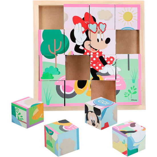 ROMPECABEZAS CUBOS MADERA MICKEY MINNIE DISNEY image 2