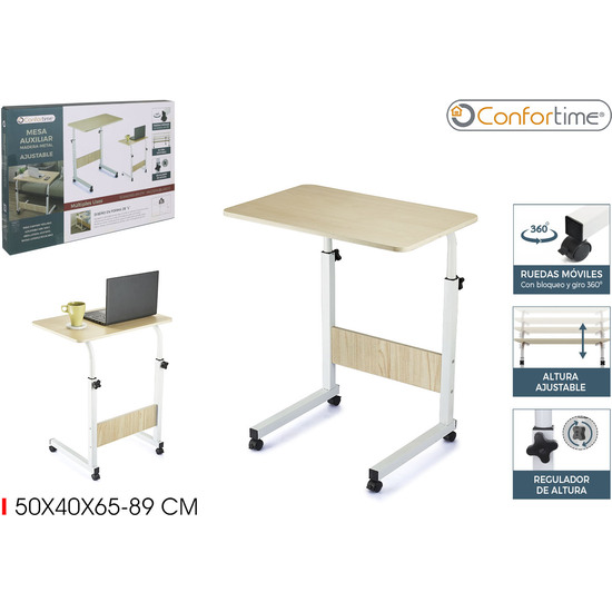 MESA AUXILIAR MADERAMETAL PLEGABLE CONFORTIME image 0