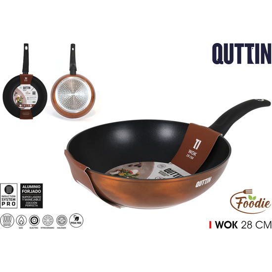 SARTEN WOK 28CM FOODIE QUTTIN image 0
