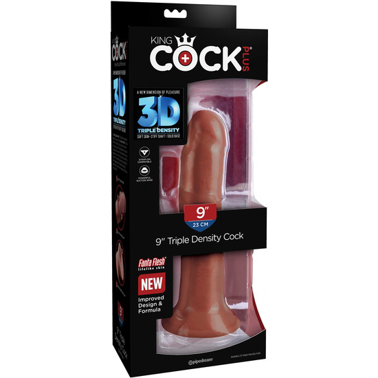 TRIPLE DENSITY COCK 8 INCH - BROWN image 0