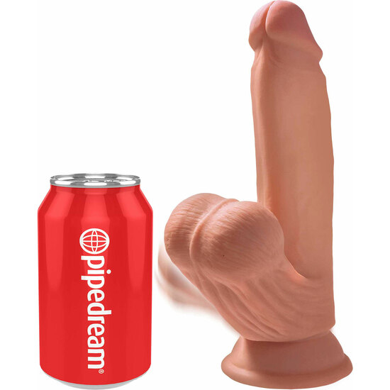 3D COCK SWINGING BALLS 7 INCH - CARAMEL image 3