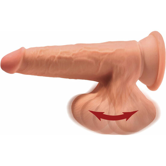 3D COCK SWINGING BALLS 7 INCH - CARAMEL image 5