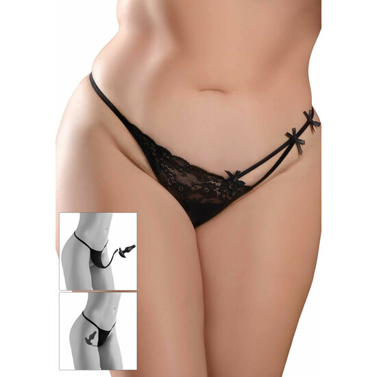 REMOTE BOWTIE BIKINI +SIZE - BLACK image 0