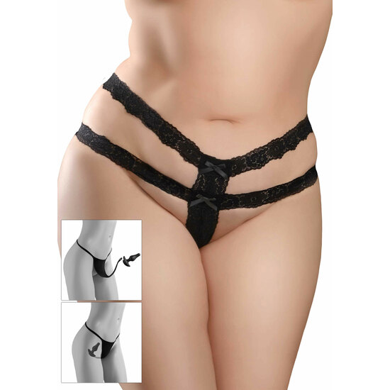 CROTCHLESS SECRET GEM XL-2XL - NEGRO image 0