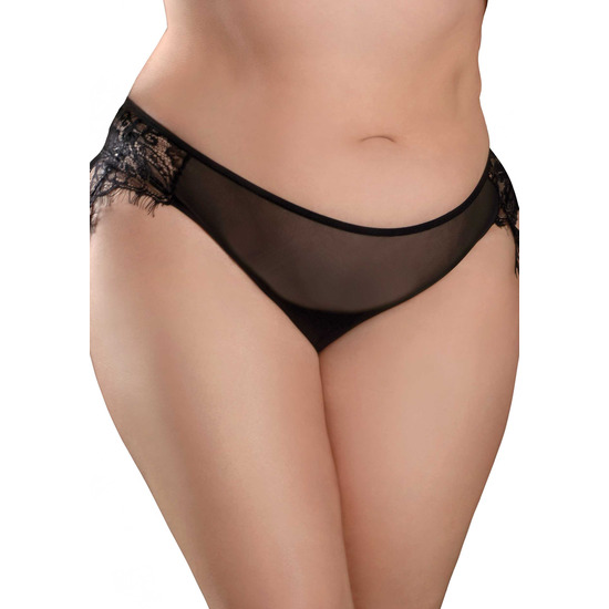 REMOTE PRINCESS PANTY +SIZE - BLACK image 0