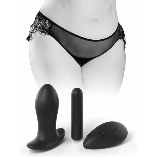 REMOTE PRINCESS PANTY +SIZE - BLACK image 8