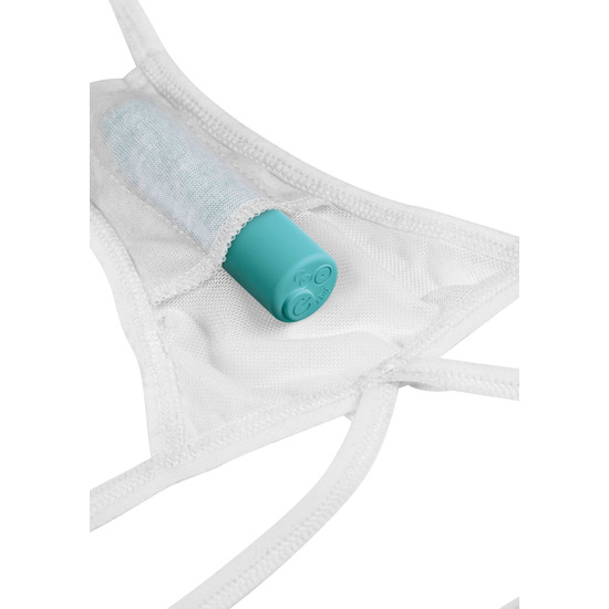 REMOTE BOW-TIE G-STRING OS - WHITE image 6