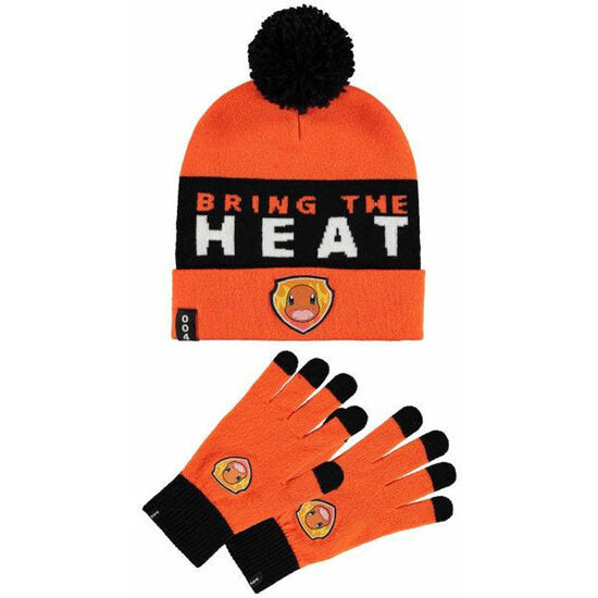 SET GORRO Y GUANTES CHARMANDER POKEMON image 0