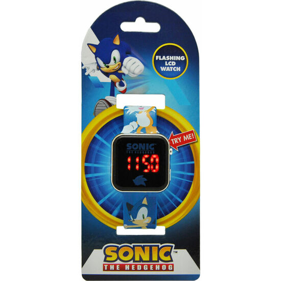 RELOJ SONIC THE HEDGEHOG LED image 0