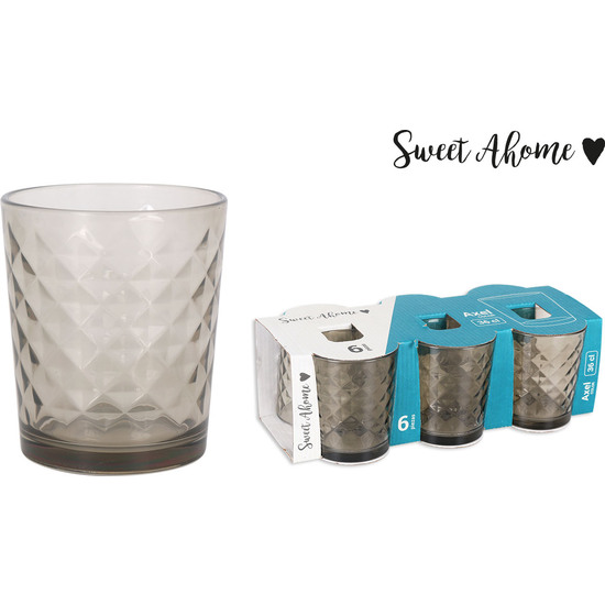 SET 6 VASOS 36CL AXEL DIAMONDS FUME SWEET AHOME image 0