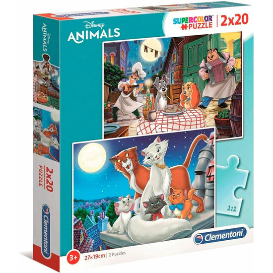 PUZZLE MAXI ANIMALS DISNEY 2X20PZS image 0