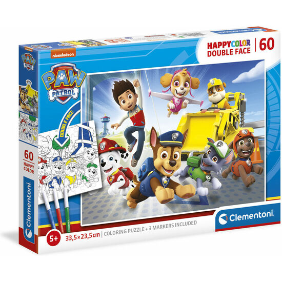 PUZZLE HAPPY COLOR PATRULLA CANINA PAW PATROL 60PZS image 0