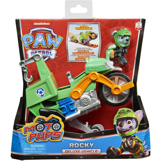 VEHICULO MOTO PUPS ROCKY PATRULLA CANINA PAW PATROL image 0