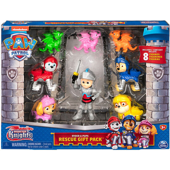 BLISTER 8 FIGURAS CABALLEROS PATRULLA CANINA PAW PATROL image 0