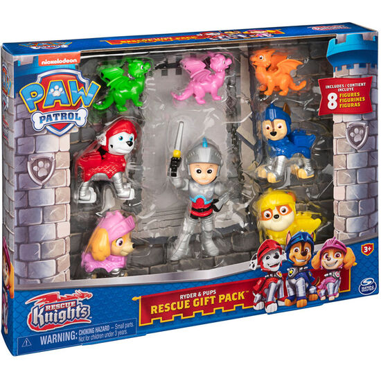 BLISTER 8 FIGURAS CABALLEROS PATRULLA CANINA PAW PATROL image 1